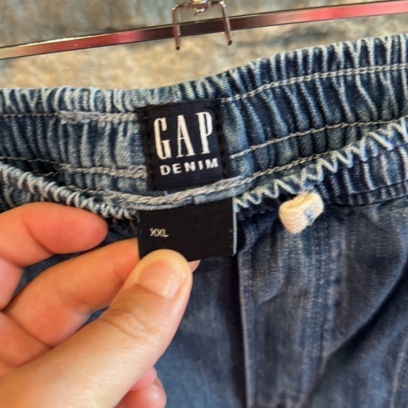 GAP girls elastic waist denim jeans size XXL - Picture 3 of 5